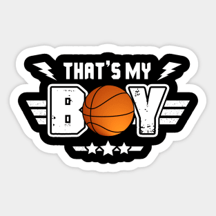 That_s My Boy Basketball Sticker